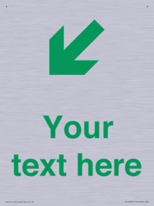 Custom Safe Condition inverse: Green Down left right arrow